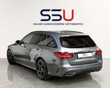 Mercedes Klasa C W205 Kombi Facelifting 1.6 180 156KM 2018 Mercedes-Benz Klasa C C180 9G-Tronic AMG-Line Virtual Full LED Kamera Gwar, zdjęcie 12