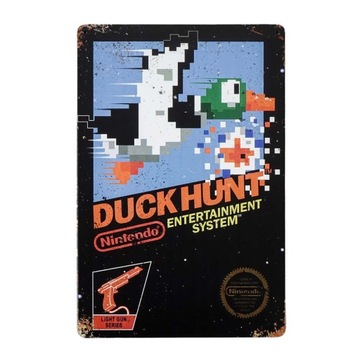 Plakat Tabliczka ozdobna metalowa retro DUCK HUNT