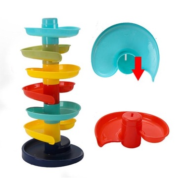 Слайд-башня из шариков с головой динозавра