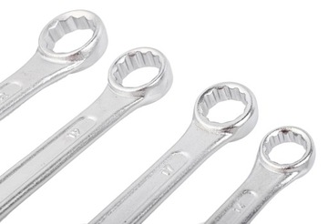 KLUCZE PŁASKO-OCZKOWE 12el 6-22mm ZESTAW KLUCZY