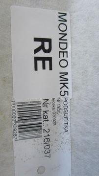 FORD MONDEO MK5 HB PODSUFITKA 14-