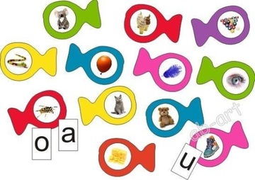 Logopedyczne rybki - samogłoski od lat 3