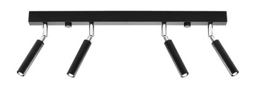 Plafon EYETECH 4 czarny listwa G9 SL.0900 SOLLUX