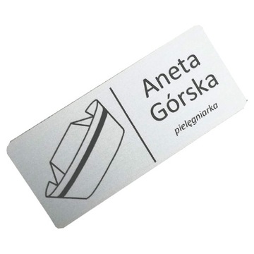 IDENTYFIKATOR ALU osobowy PIELĘGNIARKI grawer SR