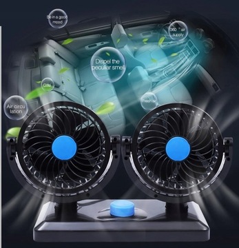 АВТОВЕНТИЛЯТОР ДВОЙНОЙ ВЕНТИЛЯТОР ЧЕРНЫЙ