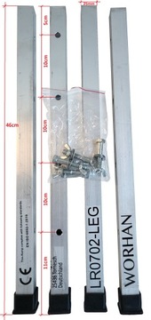 Przedłużenia LEG90 do stojaka platformy PS60 -4szt