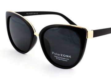 OKULARY PRZECIWSŁONECZNE Damskie z Polaryzacją Filtr UV400 KOCIE PolarZone