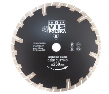 INTERVIS 230 АЛМАЗНЫЙ ЩИТ ДЛЯ БЕТОНА С ГЛУБОКОЙ РЕЗКОЙ