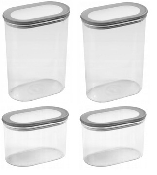 Zestaw Plastikowych Pojemników na Żywność 4 sztuki