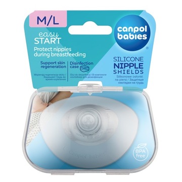 Canpol Silik. osłonki piersi 2szt M/L EasyStart