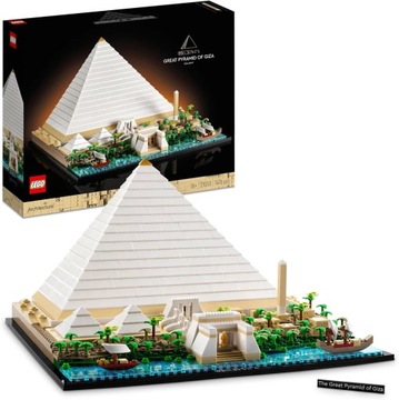 LEGO ARCHITECTURE 21058 PIRAMIDA CHEOPSA EGIPT KLOCKI PREZENT KOLEKCJORESKI