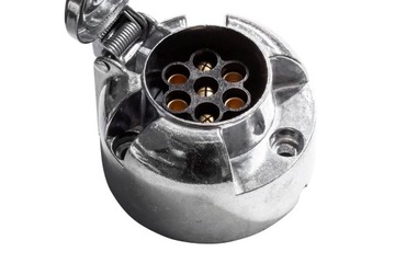 Gniazdo metalowe do przyczepki 7-pin / 12V