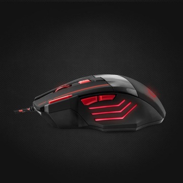 КРАСНАЯ ИГРОВАЯ МЫШЬ ДЛЯ ГЕЙМЕРОВ 2400 DPI