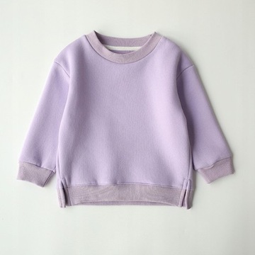 dziecięcy polarowy sweter z okrągłym dekoltem 0K1
