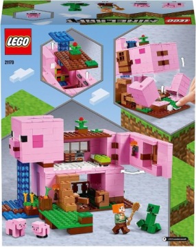 LEGO MINECRAFT 21170 СВИНЬЯ ДОМ ФИГУРКА СВИНЬЯ АЛЕКС СВИНОФЕРМА