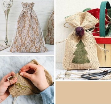 ЛЬНА ДЖУТОВАЯ АВЕТОЧНАЯ СУМКА ДЖУТОВАЯ СУМКА ТРАВЫ ЛАВАНДА 10Х14СМ 30ШТ.