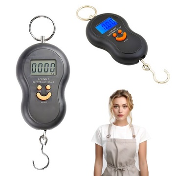 WAGA KUCHENNA HAKOWA DO 50KG ELEKTRONICZNA Z PODŚWIETLANYM WYŚWIETLACZEM