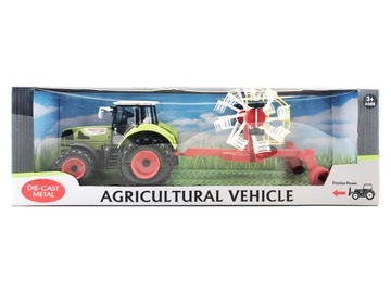 TRAKTOR CIĄGNIK Z PRZYCZEPĄ RUCHOMY NAPĘD 50CM
