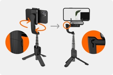 Стабилизатор GIMBAL 3in1 Hohem iSteady Q для телефона Смартфон на телефоне