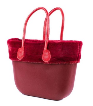 TOREBKA CZERWONA GUMOWA O TORBA JELLY BAG FUTERKO