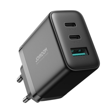 SZYBKA ŁADOWARKA JOYROOM 2X USB-C USB-A 32W CZARNA + GRATIS RYSIK