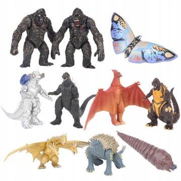 10 sztuk Gojira Godzilla 8 cm PVC Figurka Model
