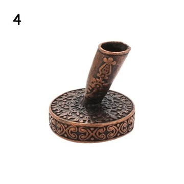 1 PC Vintage European Style Pen Holder with Metal Round Base for Feather