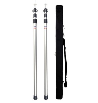 СТОЙКИ БРЕЗЕНТА, ТЕЛЕСКОПИЧЕСКИЕ НАБОР ИЗ 2 ШТ., РЕГУЛИРУЕМЫЕ, 90 СМ-230 СМ