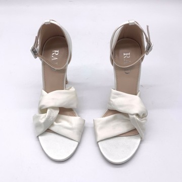 Buty damskie białe sandały satynowe ślubne Raid Blossum rozmiar 36