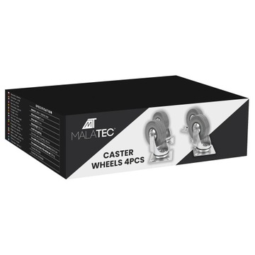 ХОДОВАЯ СИСТЕМА ПОВОРОТНЫЕ КОЛЕСА, КОМПЛЕКТ ИЗ 4 ШТ.