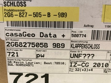 ЗАМОК КРЫШКИ БАГАЖНИКА VW POLO 2G GOLF VIII T-ROC