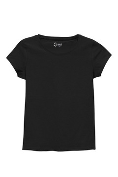 Koszulka damska T-shirt Bluzka Czarna Gładka Moraj rozmiar M