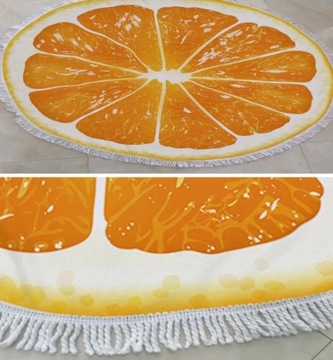 Ręcznik PLAŻOWY OKRĄGŁY wzory 150cm SUPER JAKOŚĆ!