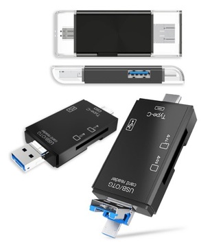 Устройство чтения карт SD 5 в 1, USB-накопитель USB-C OTG