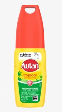 Autan Spray odstraszający owady, komary, Tropical, 100 ml