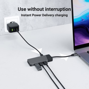 ХАБ USB-C PD 85 Вт GC 7-в-1 HDMI 4K 60 Гц 3x USB-A 3.1