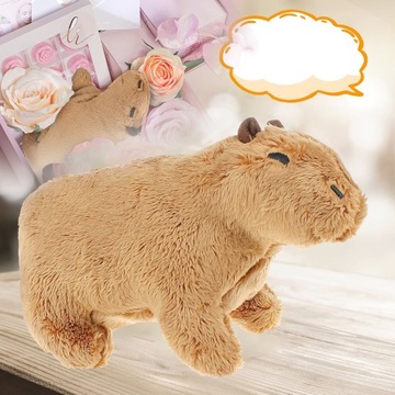 PLUSZOWE ZWIERZĘTA, REALISTYCZNE PLUSZOWE ZABAWKI, PLUSZAK CAPYBARA, 19 CM
