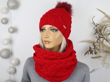 КОМПЛЕКТ ЖЕНСКИЙ, ШАПКА ЖЕНСКАЯ + ШАРФ ШАРФ