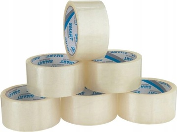 TAŚMA KLEJĄCA PAKOWA 6 Rolek Przezroczysta 48/45m