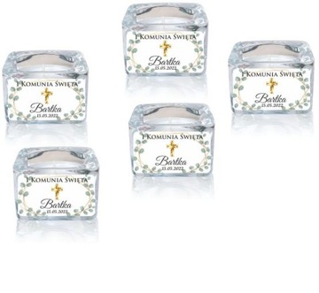 5 шт. Свеча «Спасибо», подсвечник для причастия