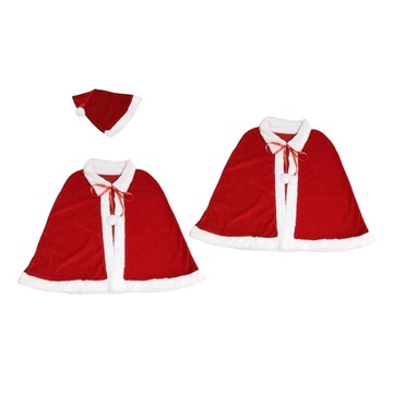 Aksamitna peleryna Stroje Sukienka Santa Cape