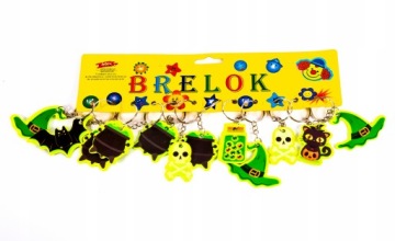 BRELOK ŚWIECĄCY W CIEMNOŚCI HALLOWEEN ZAWIESZKA