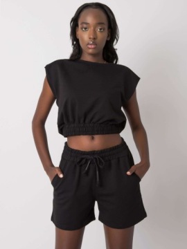 Женские хлопковые двухкомпонентные шорты SHORTS TOP Shorts F14 ecru L