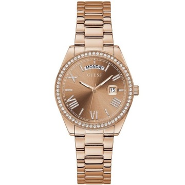 Różowozłoty zegarek Guess GW0307L3 Luna
