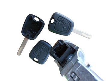 НОВЫЙ КОМПЛЕКТ ЗАЖИГАНИЯ ДИСТАНЦИОННОГО КЛЮЧА CITROEN C2 C3 C4