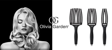 Olivia Garden FingerBrush Щетка для кабана + нейлон M