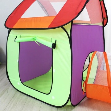 ДЕТСКАЯ ПАЛАТКА 3в1, ДВА ДОМА + ТУННЕЛЬ Типи