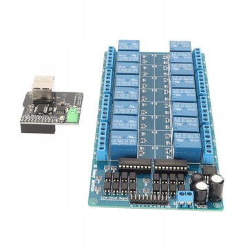 16-kanałowy moduł przekaźnikowy 5V Ethernet