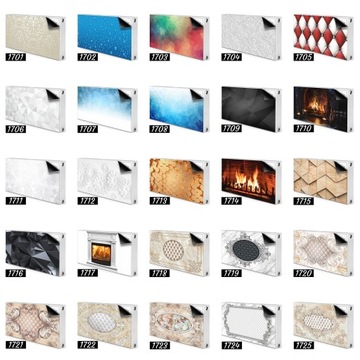 Do salonu nakładka na grzejnik 80x60 Liście wzór