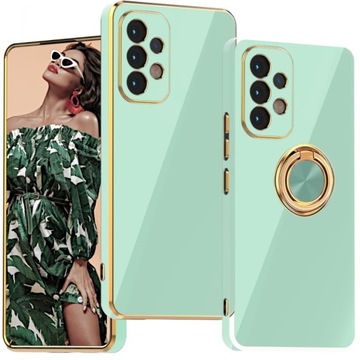 Чехол для Samsung A32 4G СИЛИКОНОВЫЙ ГЛАМУР + КОЛЬЦО